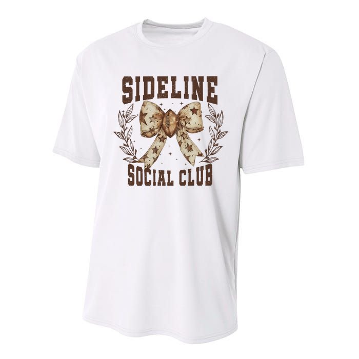 Sideline Social Club Fall Coquette Bow Performance Sprint T-Shirt