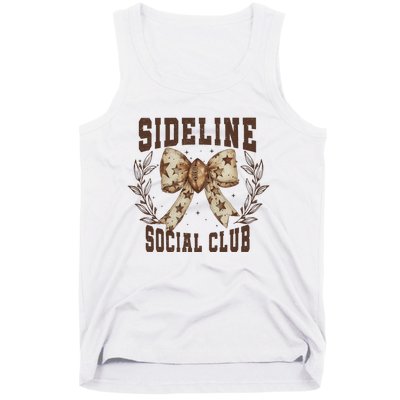 Sideline Social Club Fall Coquette Bow Tank Top