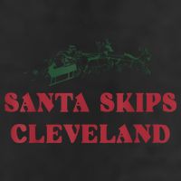 Santa Skips Cleveland Funny Santa Reindeer Xmas Christmas Hat