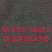Santa Skips Cleveland Funny Santa Reindeer Xmas Christmas Vector Backpack