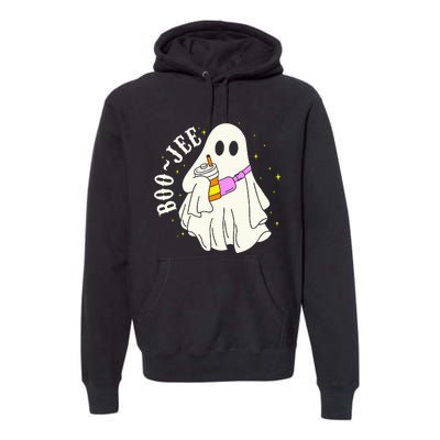 Spooky Season Cute Ghost Halloween Costume Boujee BooJee Premium Hoodie