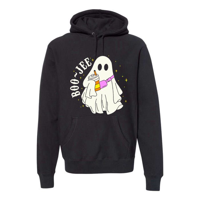 Spooky Season Cute Ghost Halloween Costume Boujee BooJee Premium Hoodie