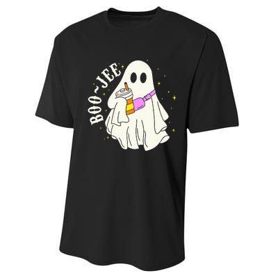 Spooky Season Cute Ghost Halloween Costume Boujee BooJee Performance Sprint T-Shirt