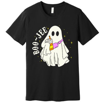 Spooky Season Cute Ghost Halloween Costume Boujee BooJee Premium T-Shirt