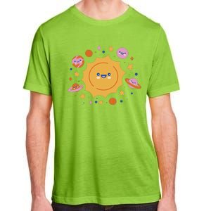 Solar System Cute Cartoon Adult ChromaSoft Performance T-Shirt