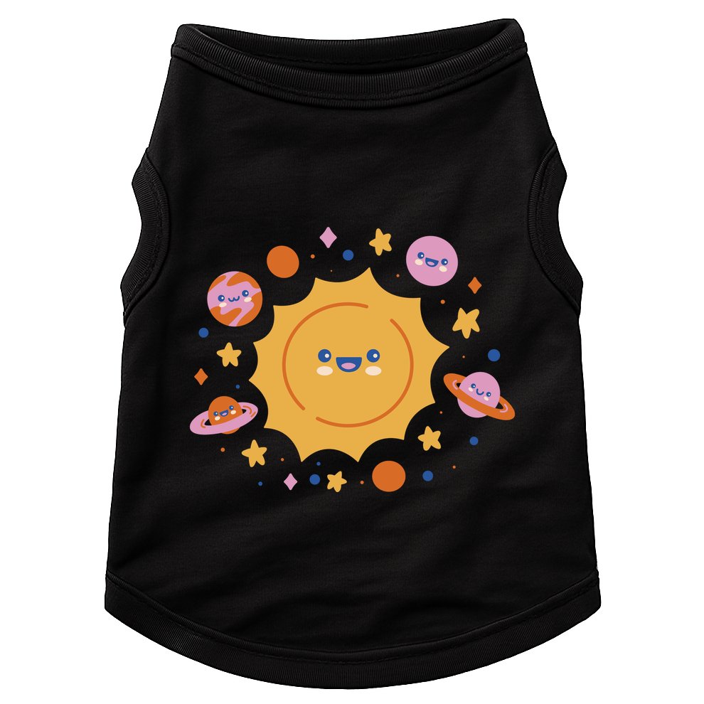 Solar System Cute Cartoon Doggie Tank