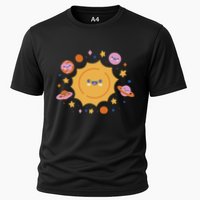 Solar System Cute Cartoon Cooling Performance Crew T-Shirt