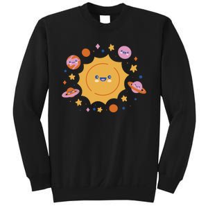 Solar System Cute Cartoon Sweatshirt