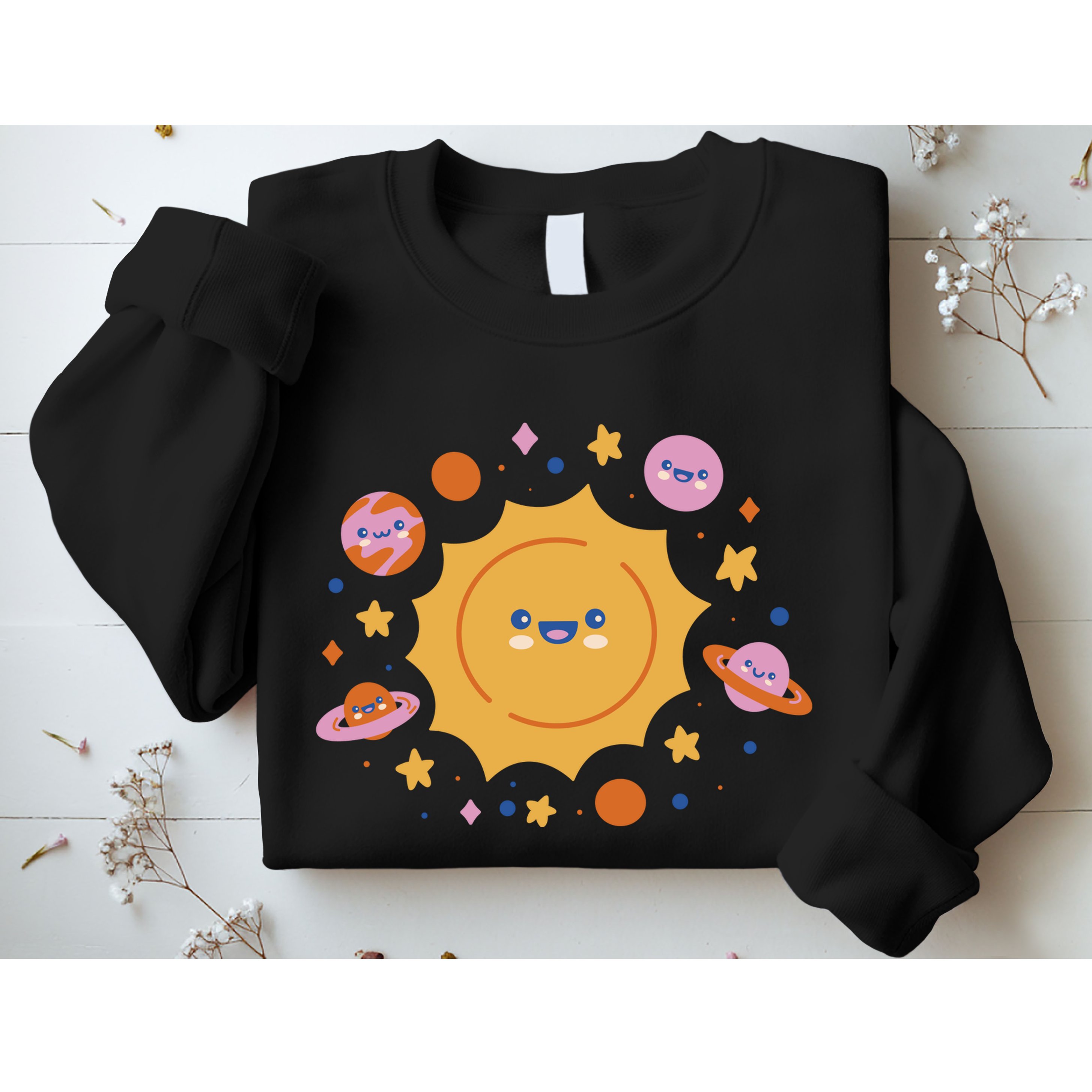 Solar System Cute Cartoon Sweatshirt