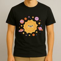 Solar System Cute Cartoon T-Shirt
