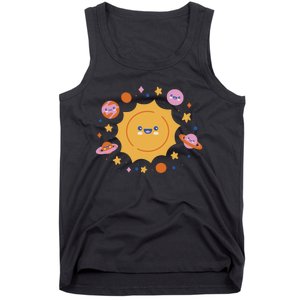 Solar System Cute Cartoon Tank Top