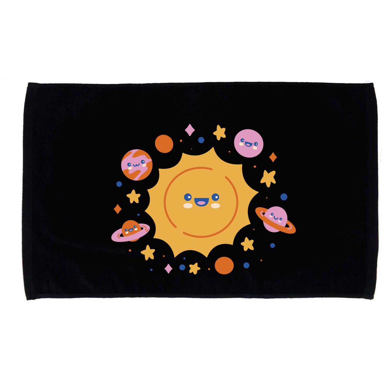 Solar System Cute Cartoon Microfiber Hand Towel