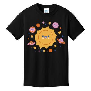 Solar System Cute Cartoon Kids T-Shirt