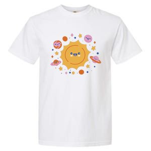 Solar System Cute Cartoon Garment-Dyed Heavyweight T-Shirt