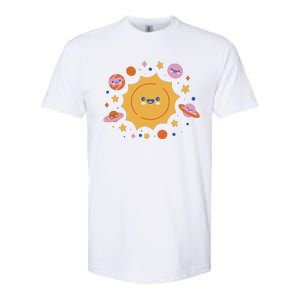 Solar System Cute Cartoon Softstyle CVC T-Shirt