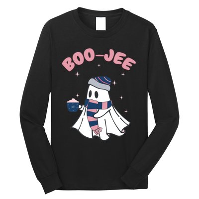 Spooky Season Cute Ghost Halloween Costume Boujee Boojee Long Sleeve Shirt