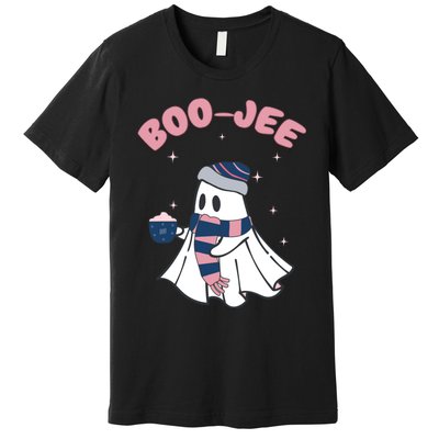 Spooky Season Cute Ghost Halloween Costume Boujee Boojee Premium T-Shirt