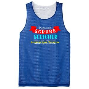 Scrubs Sleigher Christmas Operating Room Technician Gift Mesh Reversible Basketball Jersey Tank