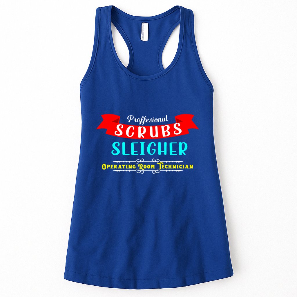 Scrubs Sleigher Christmas Operating Room Technician Gift Womens Tank Top