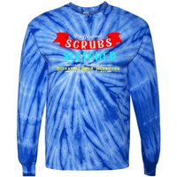 Scrubs Sleigher Christmas Operating Room Technician Gift Tie-Dye Long Sleeve Shirt