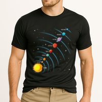Solar System Colorful Space Planets Educational Performance Shirt