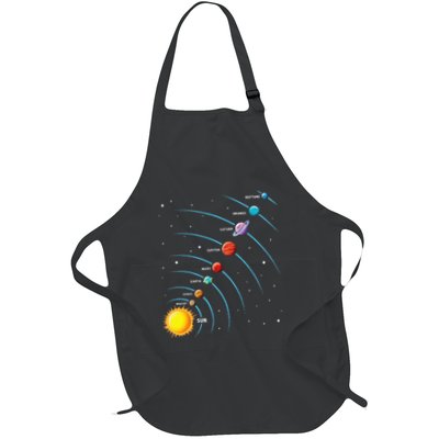 Solar System Colorful Space Planets Educational Apron