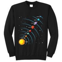 Solar System Colorful Space Planets Educational Sweatshirt