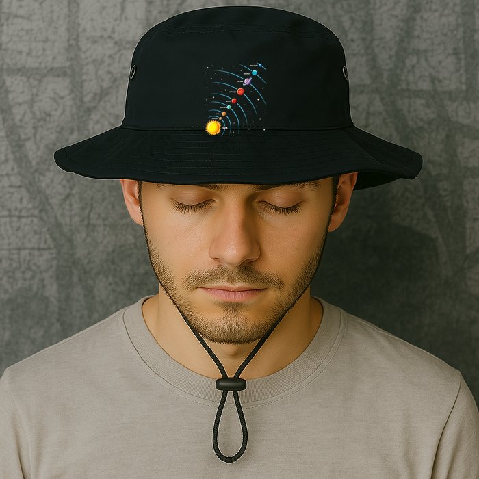 Solar System Colorful Space Planets Educational Bucket Hat