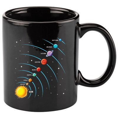 Solar System Colorful Space Planets Educational 11oz C Handle Ceramic Mug