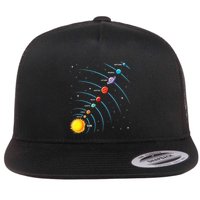 Solar System Colorful Space Planets Educational Flatbill Hat