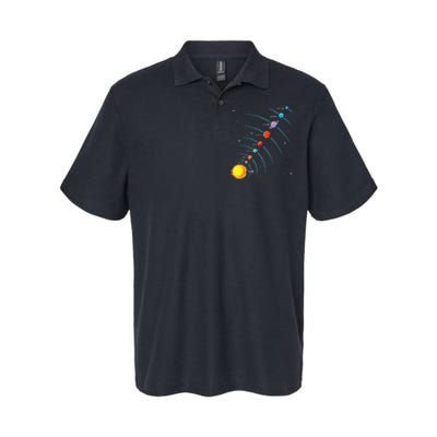 Solar System Colorful Space Planets Educational Softstyle Adult Sport Polo