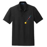 Solar System Colorful Space Planets Educational Dry Zone Grid Polo