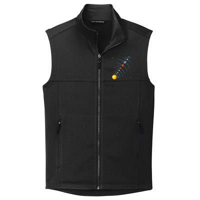 Solar System Colorful Space Planets Educational Collective Smooth Fleece Vest