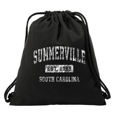 Summerville South Carolina Sc Vintage Established Drawstring Bag