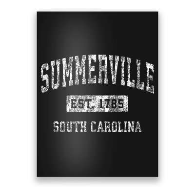 Summerville South Carolina Sc Vintage Established Poster