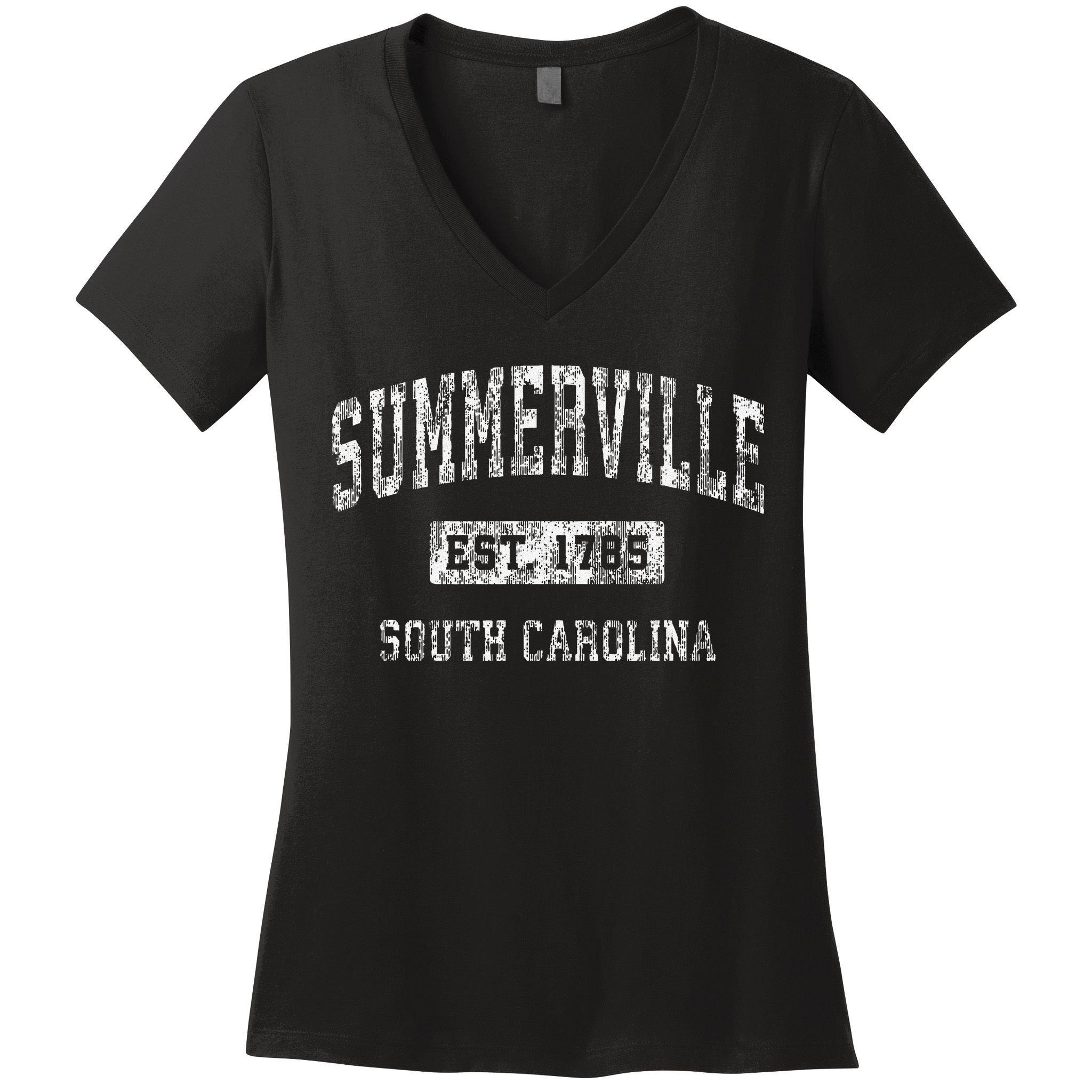 Summerville South Carolina Sc Vintage Established Women's V-Neck T-Shirt