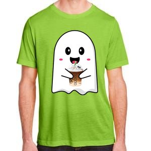 Spooky Season Cute Little Ghost Ice Coffee Halloween Tees Gift Adult ChromaSoft Performance T-Shirt