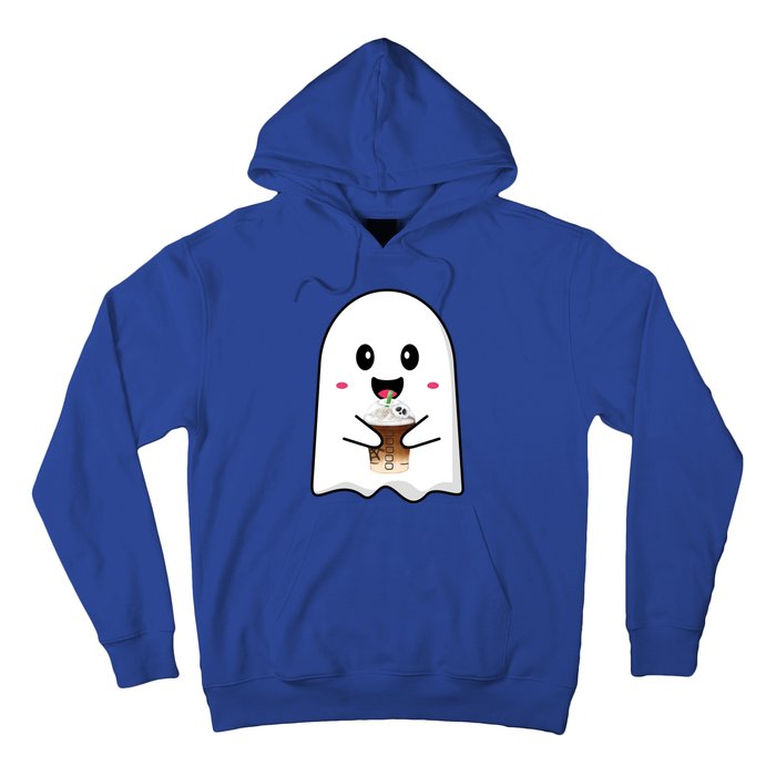 Spooky Season Cute Little Ghost Ice Coffee Halloween Tees Gift Hoodie