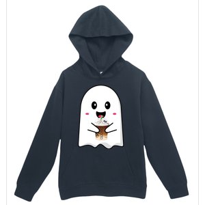 Spooky Season Cute Little Ghost Ice Coffee Halloween Tees Gift Urban Pullover Hoodie