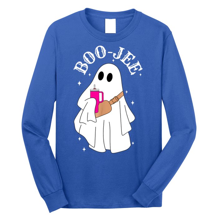 Spooky Season Cute Ghost Halloween Costume Boujee Boojee Gift Long Sleeve Shirt