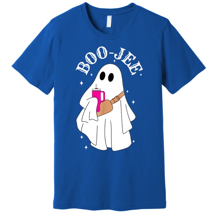 Spooky Season Cute Ghost Halloween Costume Boujee Boojee Gift Premium T-Shirt