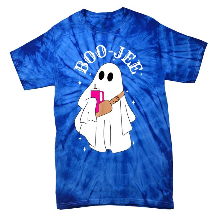 Spooky Season Cute Ghost Halloween Costume Boujee Boojee Gift Tie-Dye T-Shirt