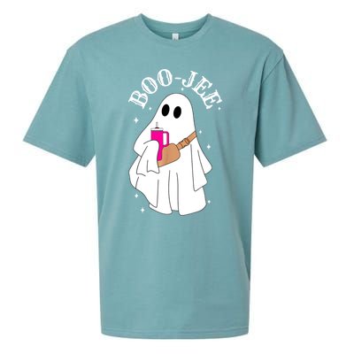 Spooky Season Cute Ghost Halloween Costume Boujee Boojee Gift Sueded Cloud Jersey T-Shirt