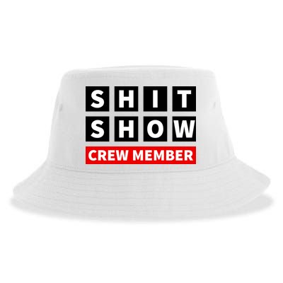 Shit Show Crew Member Funny Sarcastic Adult Saying Novelty Sustainable Bucket Hat