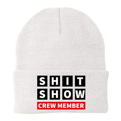 Shit Show Crew Member Funny Sarcastic Adult Saying Novelty Beanie