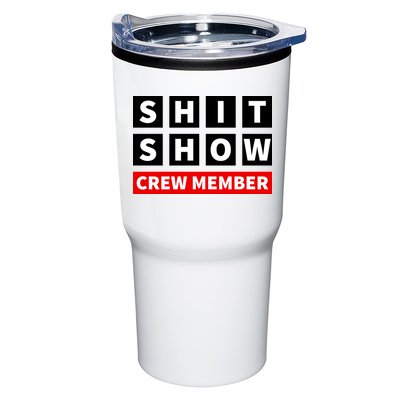 Shit Show Crew Member Funny Sarcastic Adult Saying Novelty Tumbler