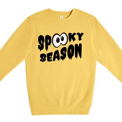 Spooky Season Crazy Eyes Halloween Premium Crewneck Sweatshirt