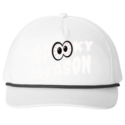 Spooky Season Crazy Eyes Halloween Snapback Five-Panel Rope Hat