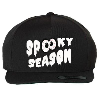 Spooky Season Crazy Eyes Halloween Wool Snapback Cap