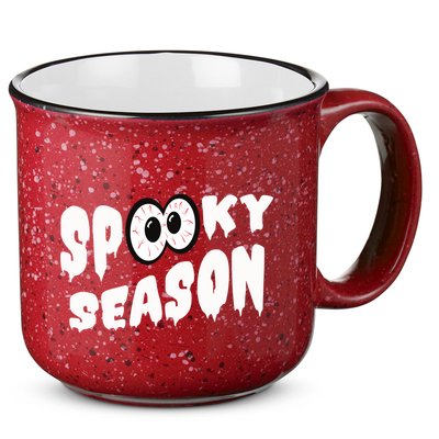 Spooky Season Crazy Eyes Halloween 15oz Campfire Ceramic Mug